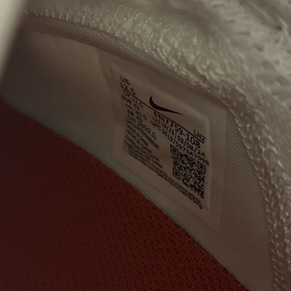 Nike Vapor Edge Pro 360 2 White Red Men Size 12.5 Football Cleats FN7759-108 main image 4